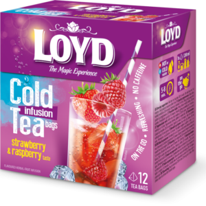 Loyd Cold Infusion Tea Bags with Strawberry & Raspberry (2.5g x 20 Pyramids)