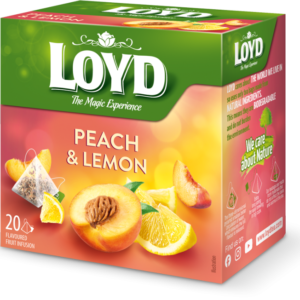Loyd Peach & Lemon Tea Bags (2g x 20 Pyramids)